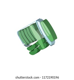 Pickles isometric left top view 3D icon