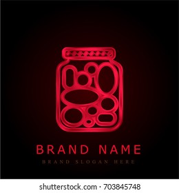 Pickles red chromium metallic logo