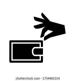 pickpocket icon or logo isolated sign symbol vector illustration - high quality black style vector icons
