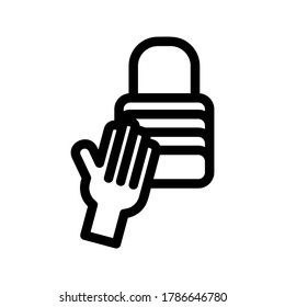 pickpocket icon or logo isolated sign symbol vector illustration - high quality black style vector icons
