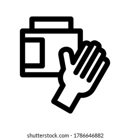 pickpocket icon or logo isolated sign symbol vector illustration - high quality black style vector icons

