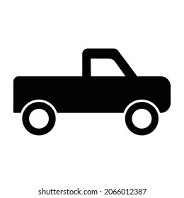 Pickup car Glyph Style vector icon which can easily modify or edit 