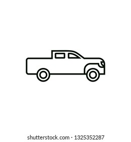 Pickup car icon - Vector illustration