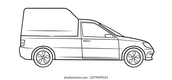 Ilustración del material vectorial del transportador de coches de recogida.