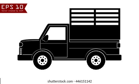 Pickup car vector