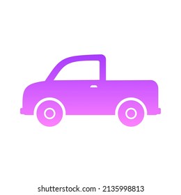 Pickup Glyph Gradient Icon Design