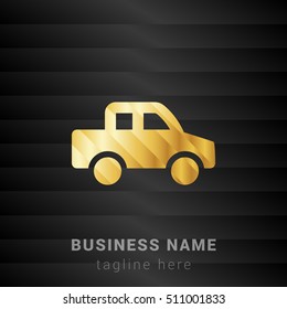 Pickup Gold and Black silk fashion premium icon / Logo