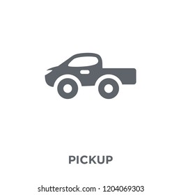 Pickup icon. Pickup design concept from  collection. Simple element vector illustration on white background.