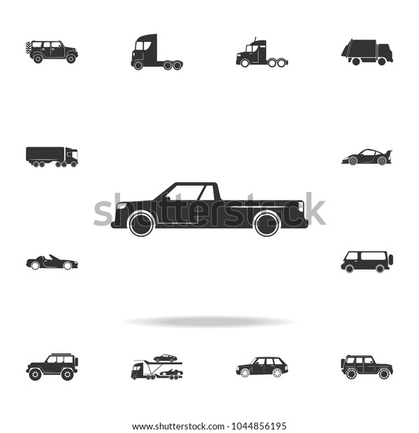 Pickup icon. Detailed set
of transport icons. Premium quality graphic design. One of the
collection icons for websites, web design, mobile app on white
background