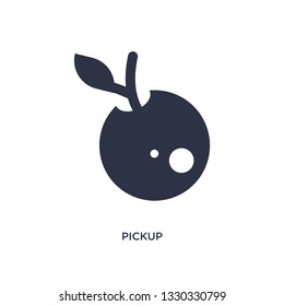pickup icon. Simple element illustration from farming and gardening concept. pickup editable symbol design on white background. Can be use for web and mobile.