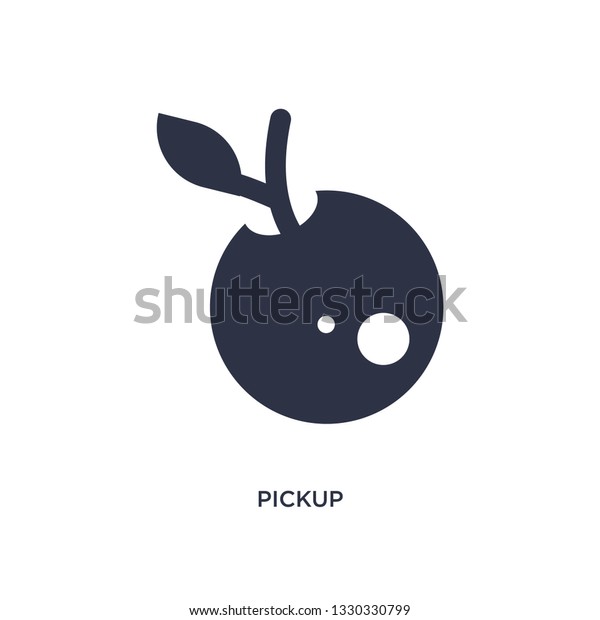 pickup icon. Simple element\
illustration from farming and gardening concept. pickup editable\
symbol design on white background. Can be use for web and\
mobile.