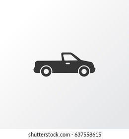 Pickup Icon Symbol. Premium Quality Isolated Carriage Element In Trendy Style.