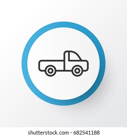 Pickup Icon Symbol. Premium Quality Isolated Vehicle Car Element In Trendy Style.