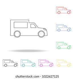 pickup icon icon. Transport Element multi colored icons for mobile concept and web apps. Thin line icon for website design and development, app development. Premium icon on white background