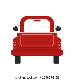 Pickup icon. Truck. Vector illustration.