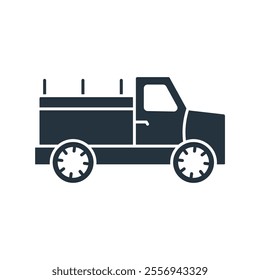 Pickup icons  symbol vector elements for infographic web