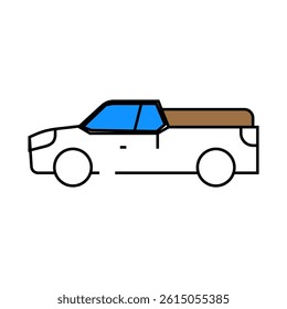 pickup line icon vector. pickup sign. isolated symbol illustration