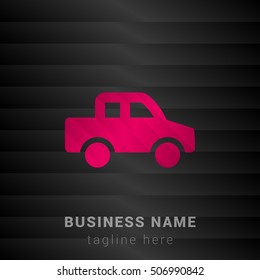 Pickup Pink and black silk fashion premium icon / Logo