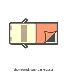 pickup truck accessory or tonneau cover or bed truck cover  vector icon design.
