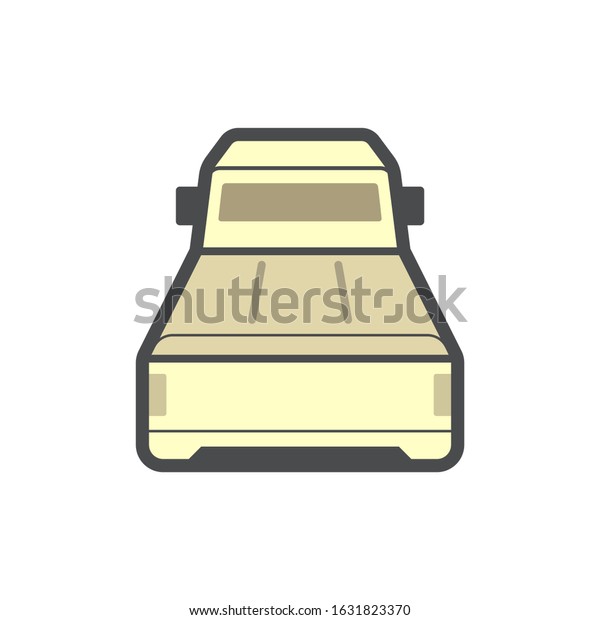 Pickup Truck Accessory Tonneau Cover Bed Stock Vector Royalty Free 1631823370