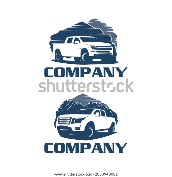 pickup truck adventure logo\
template