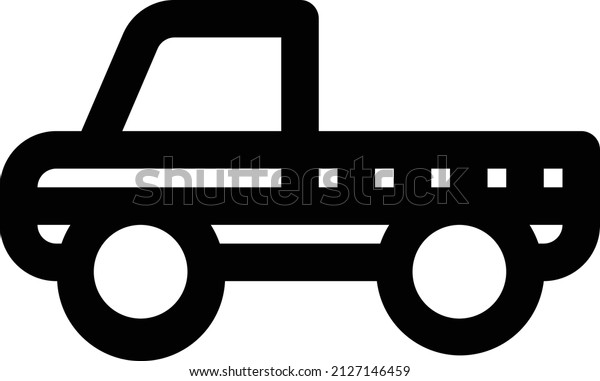 Pickup Truck Car\
Transportation Icon Pixel Perfect. Transportation Illustration.\
Transportation Design