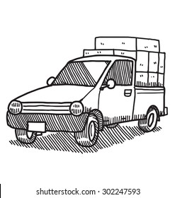 Pickup Truck Cartoon