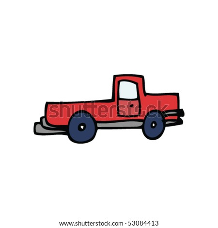 Pickup Truck Cartoon Stock Vector (Royalty Free) 53084413 - Shutterstock