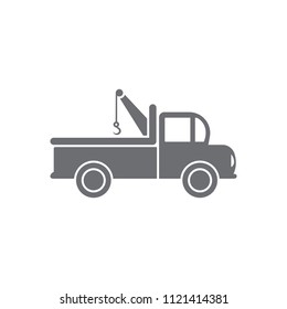 Pick-up truck with hook icon. Simple element illustration. Pick-up truck with hook symbol design from Transport collection set. Can be used for web and mobile on white background