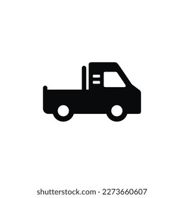 Pickup truck icon isolated on white background