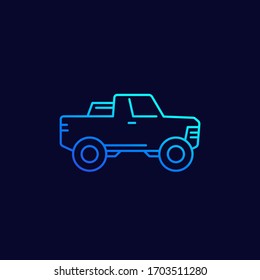 Pick-up-LKW-Symbol, Vektorillustration
