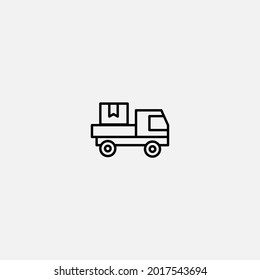 Pickup truck icon sign vector,Symbol, logo illustration for web and mobile