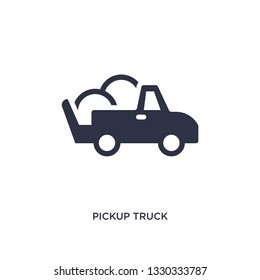 pickup truck icon. Simple element illustration from africa concept. pickup truck editable symbol design on white background. Can be use for web and mobile.