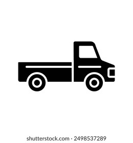 pickup truck icon vector design template simple and clean