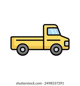 pickup truck icon vector design template simple and clean