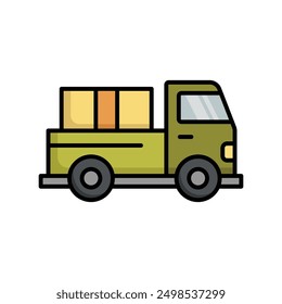 pickup truck icon vector design template simple and clean