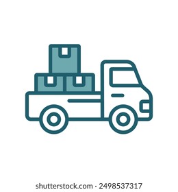 pickup truck icon vector design template simple and clean