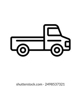 pickup truck icon vector design template simple and clean