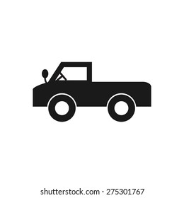 Pickup truck icon vector illustration eps10 on white background