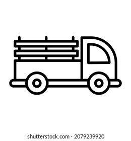 Pickup Truck icon vector image. Can also be used for web apps, mobile apps and print media.