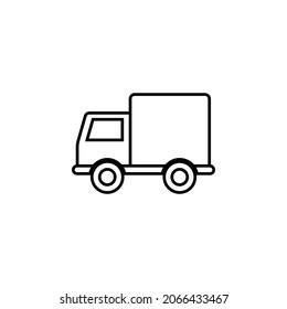 pickup truck icon, truck vector, transportation illustration