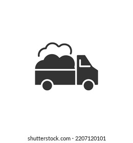 pickup truck icons  symbol vector elements for infographic web