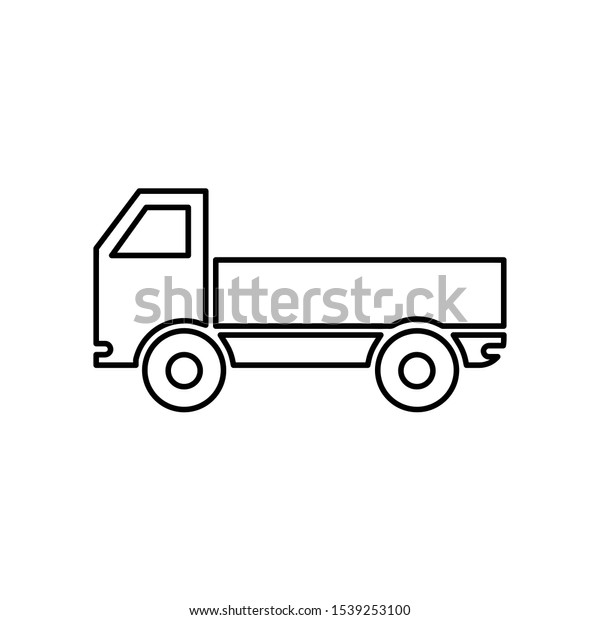 Pickup truck icon,vector illustration. Flat\
design style. vector pickup truck icon illustration isolated on\
White background, pickup truck icon Eps10. pickup truck icons\
graphic design vector\
symbols.
