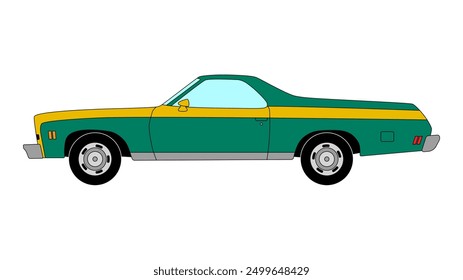 Camioneta de lujo clásico retro EE.UU. velocidad mexico Vector