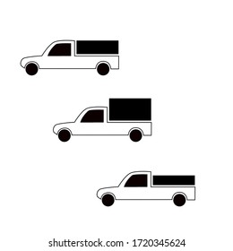 Pickup Truck vector Design Isolated 