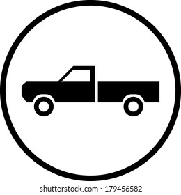 Pickup Truck Vector Icon