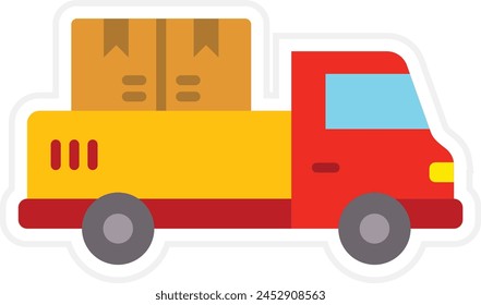 Icono del Vector de la camioneta. Se puede utilizar para la impresión, aplicaciones móviles y de Web.