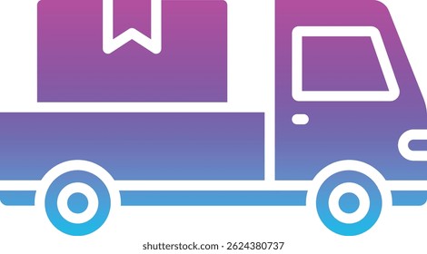 Pickup Truck vector icon. Can be used for printing, mobile and web applications.