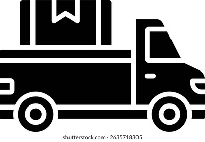 Pickup Truck vector icon. Can be used for printing, mobile and web applications.
