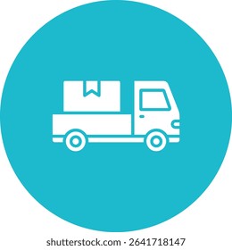 Pickup Truck vector icon. Can be used for printing, mobile and web applications.